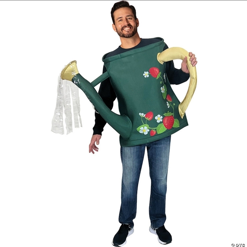 Green Watering Can Costume with Floral Design